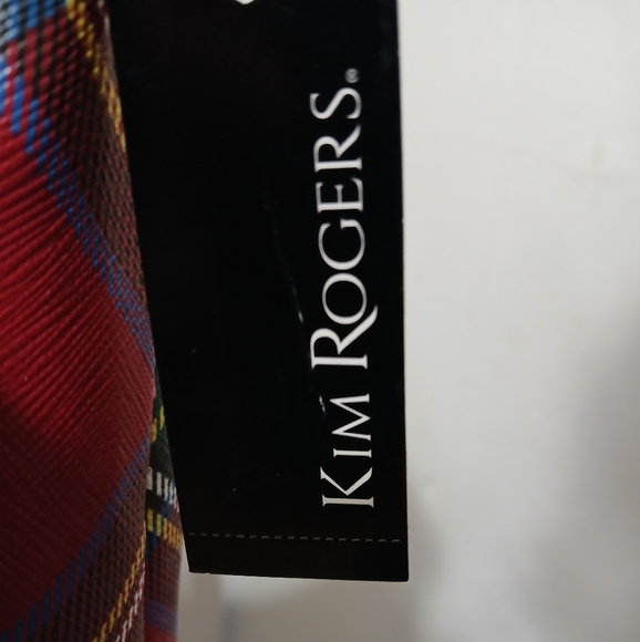 Kim Rogers Red Plaid Shoulder Bag - Picture 4 of 8